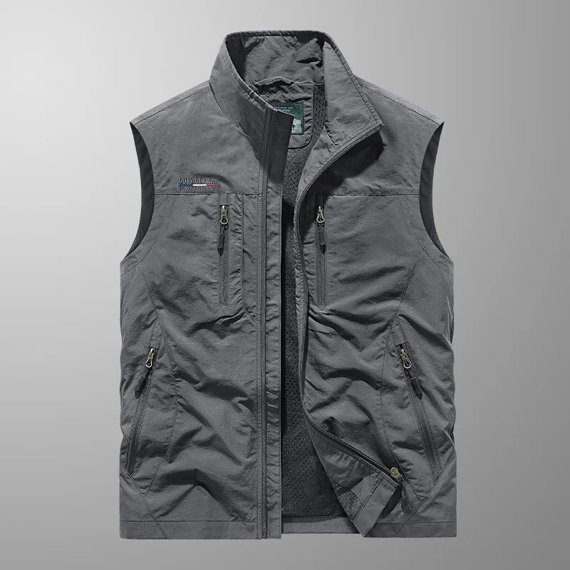 Laurent | Breathable Cargo Vest with Multiple Pockets