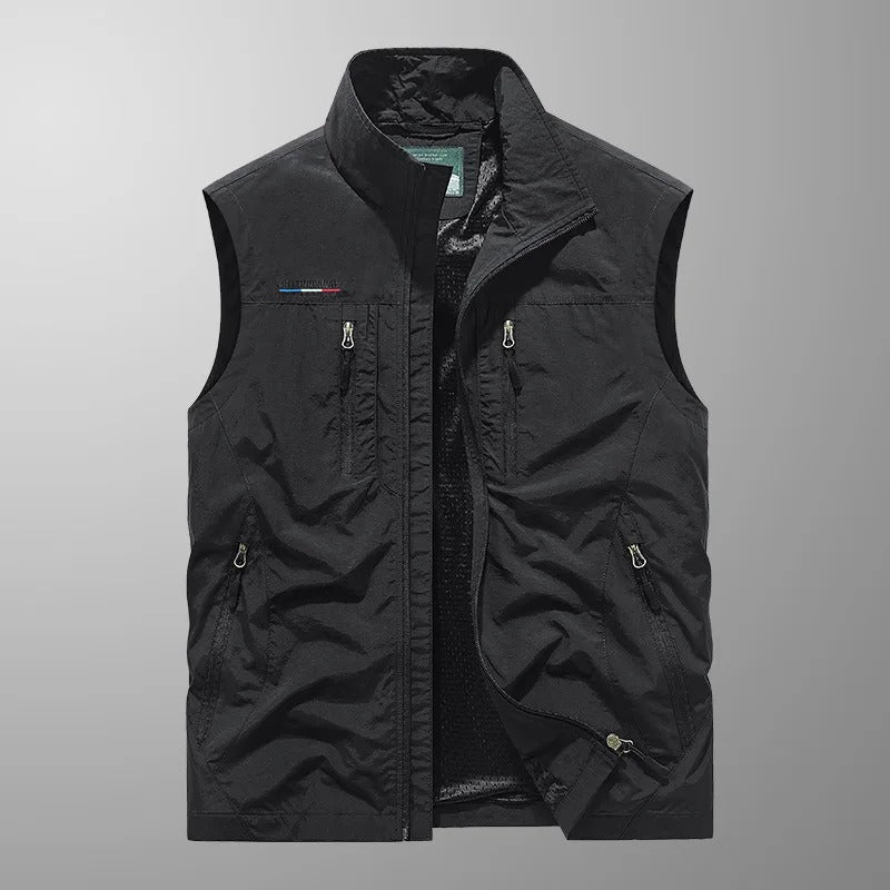 Laurent | Breathable Cargo Vest with Multiple Pockets