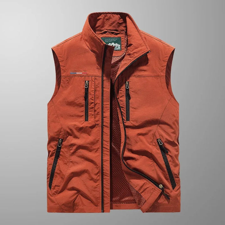 Laurent | Breathable Cargo Vest with Multiple Pockets