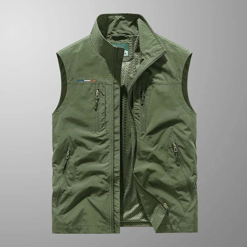 Laurent | Breathable Cargo Vest with Multiple Pockets