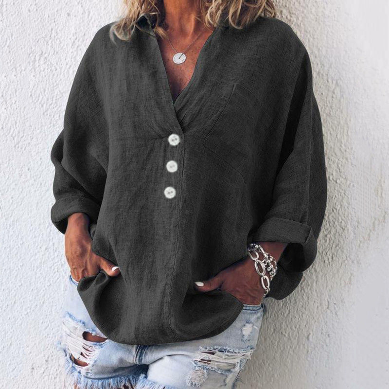 Rachel | Elegant Cotton and Linen Sweater
