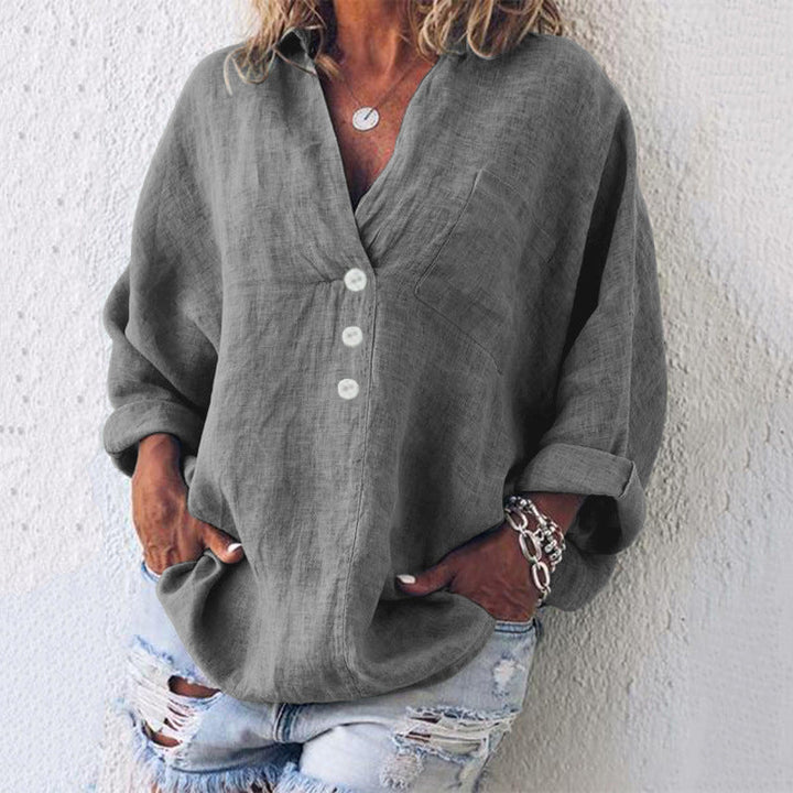 Rachel | Elegant Cotton and Linen Sweater