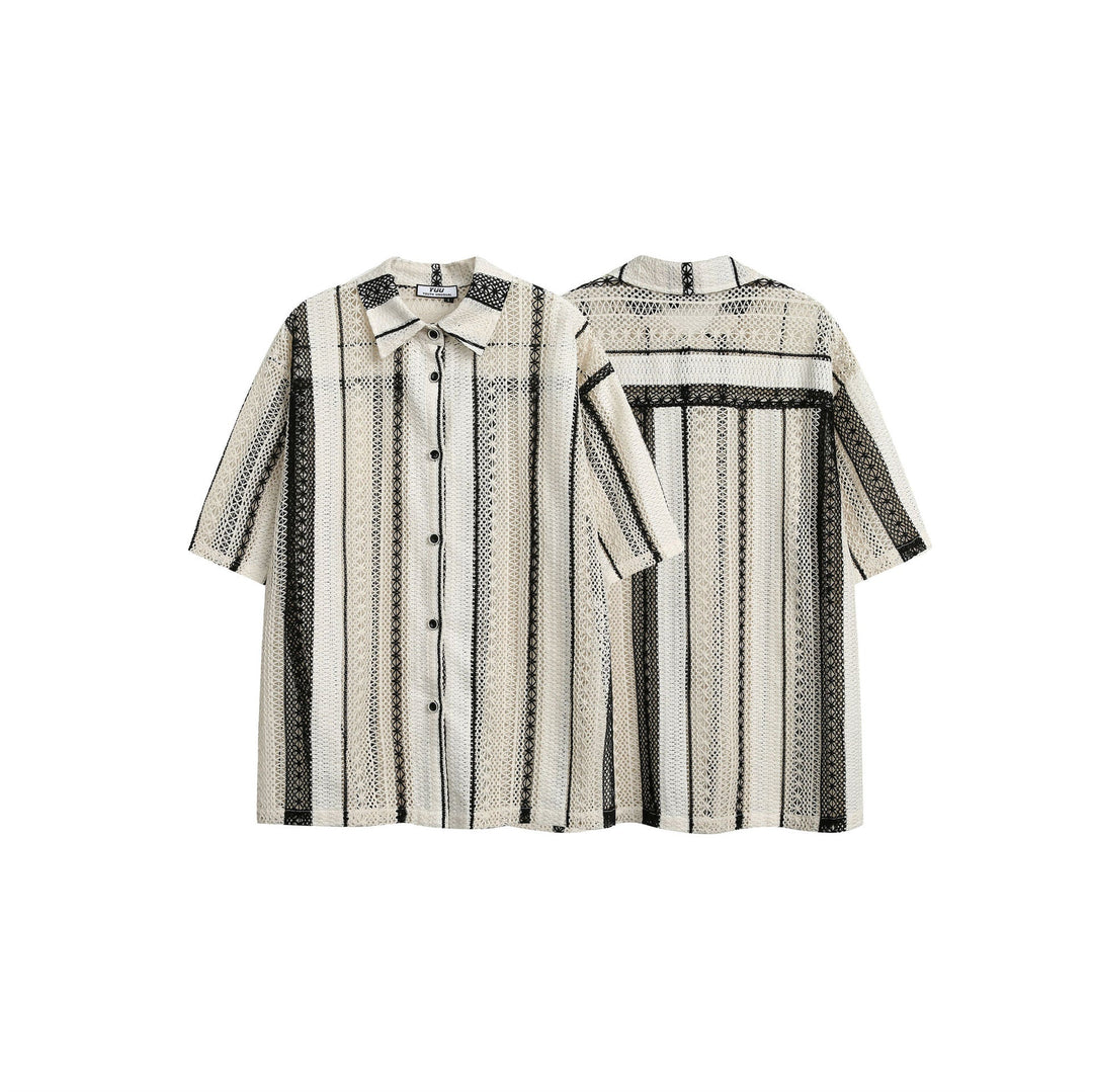 Noir Honeycomb Blouse