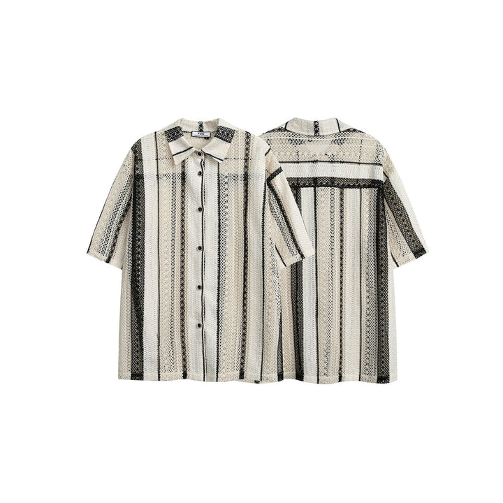 Noir Honeycomb Blouse