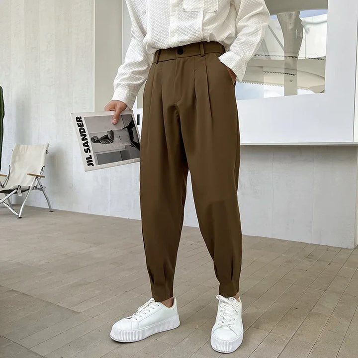 Kairos | Sleek Fit Ice Silk Trousers