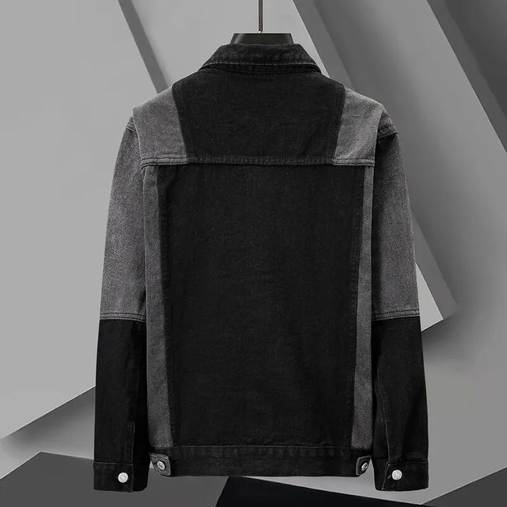 Denim Split-Panel Jacket
