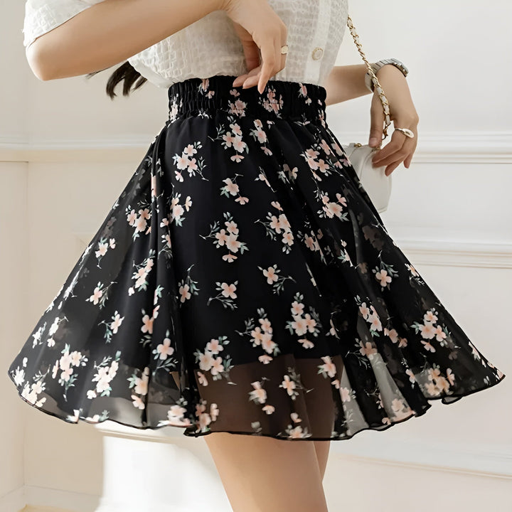 Flores Primavera Chiffon Skirt