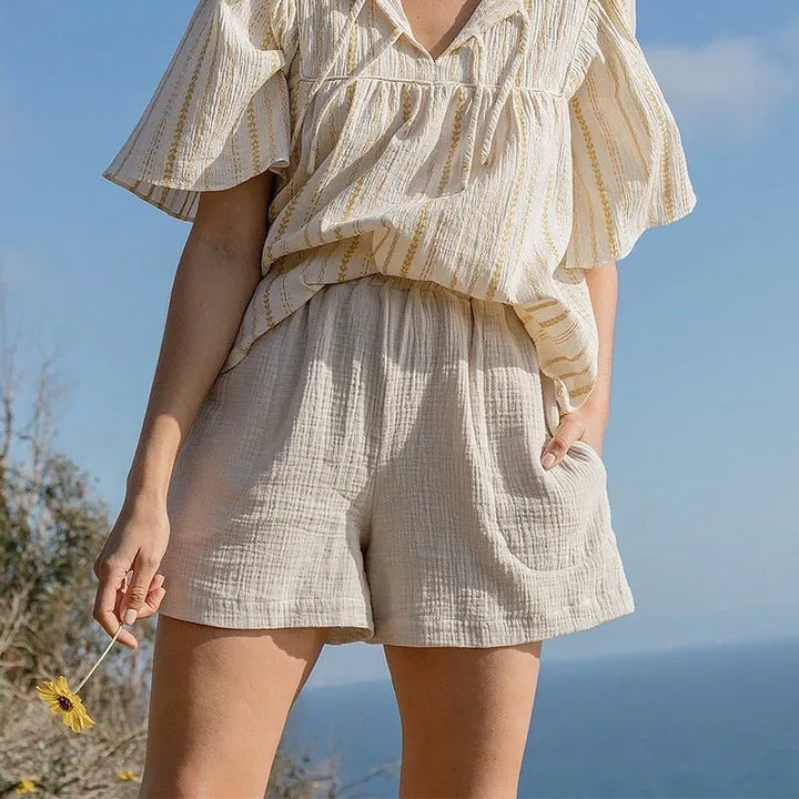 Lori  Relaxed Cotton Shorts