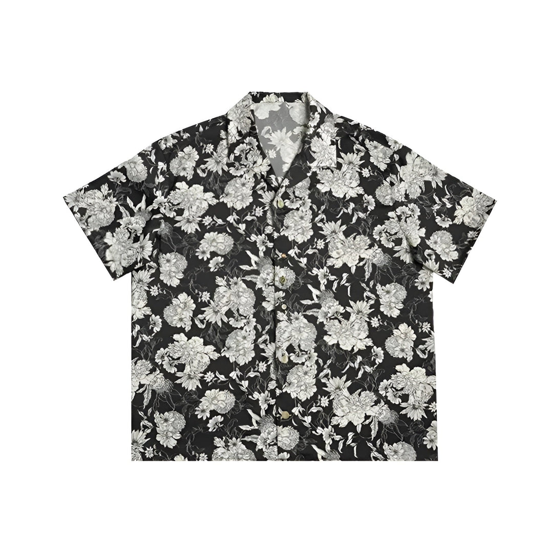 Monochrome Floral Shirt