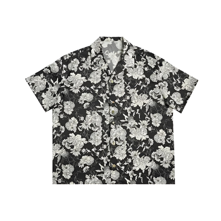 Monochrome Floral Shirt
