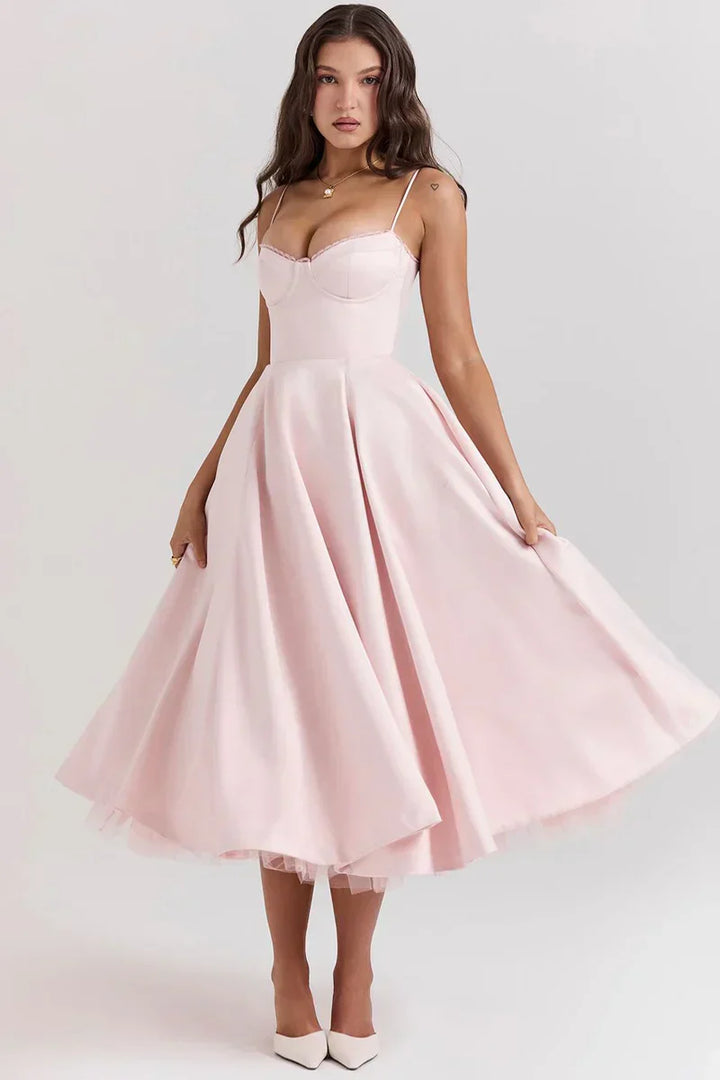 Cordelia | Delicate Tulle Accent Dress
