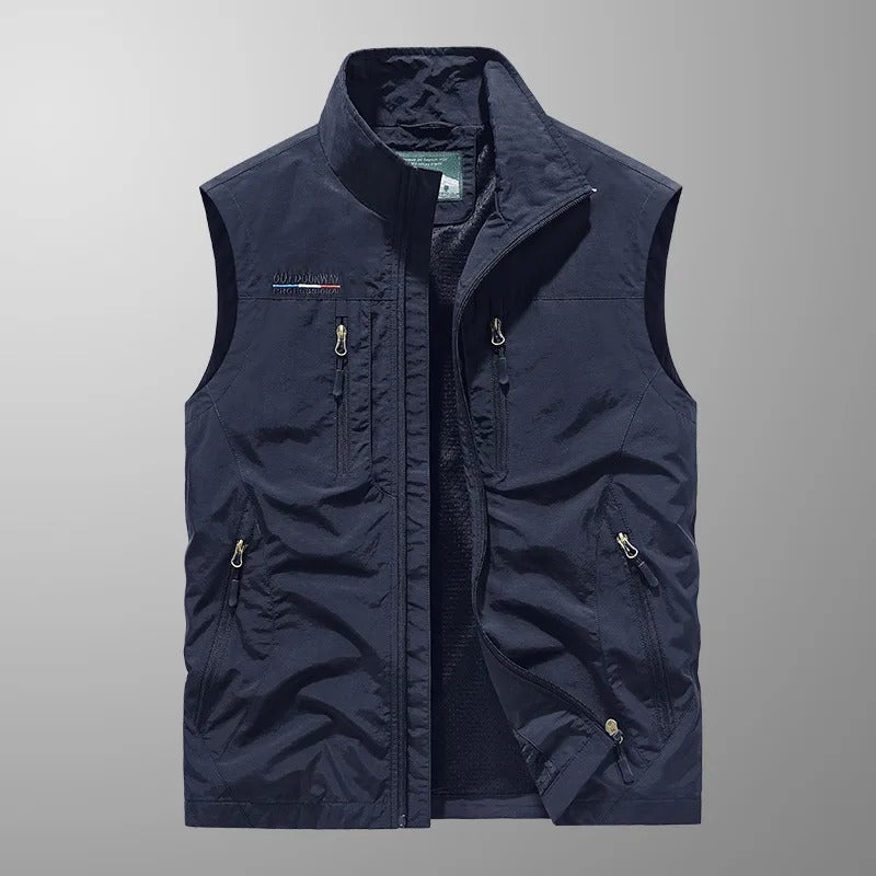 Laurent | Breathable Cargo Vest with Multiple Pockets