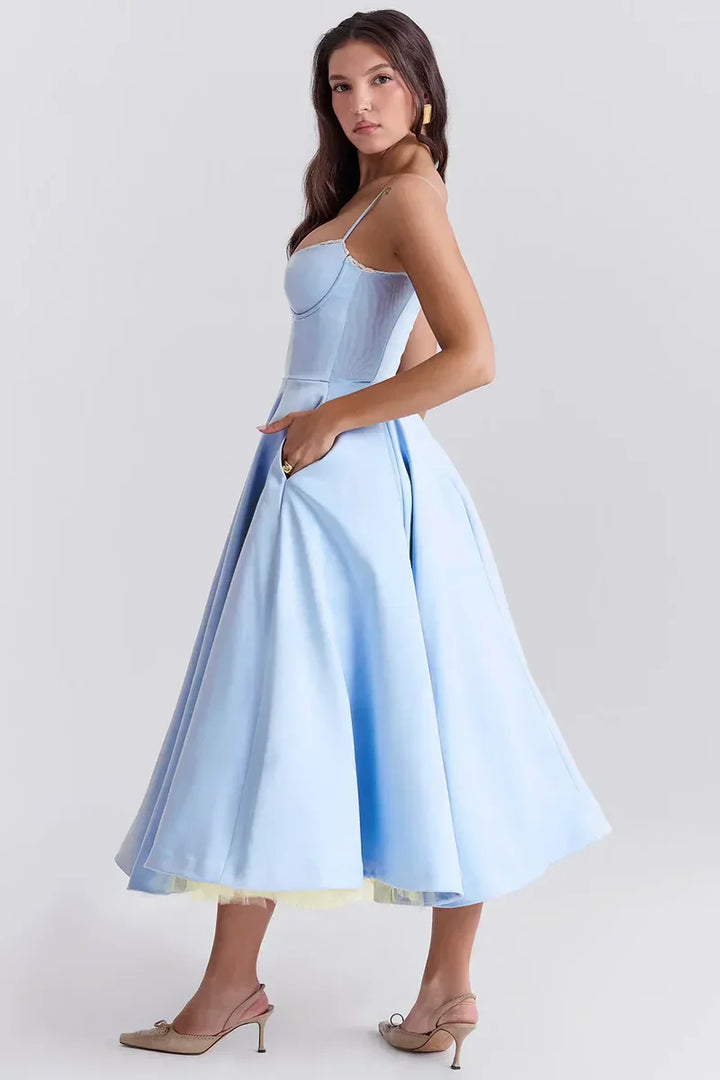 Cordelia | Delicate Tulle Accent Dress