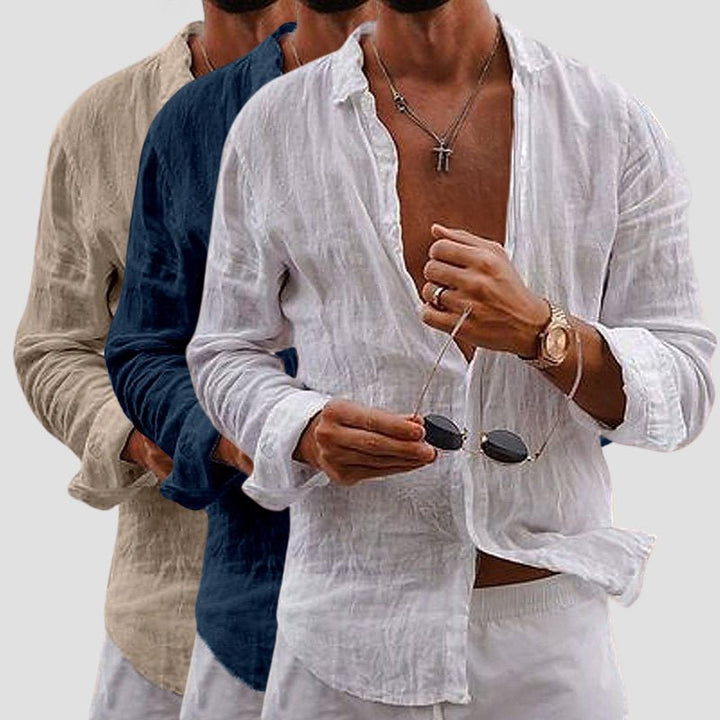 Marco De Luca™ | Men’s Apulia Linen Shirt